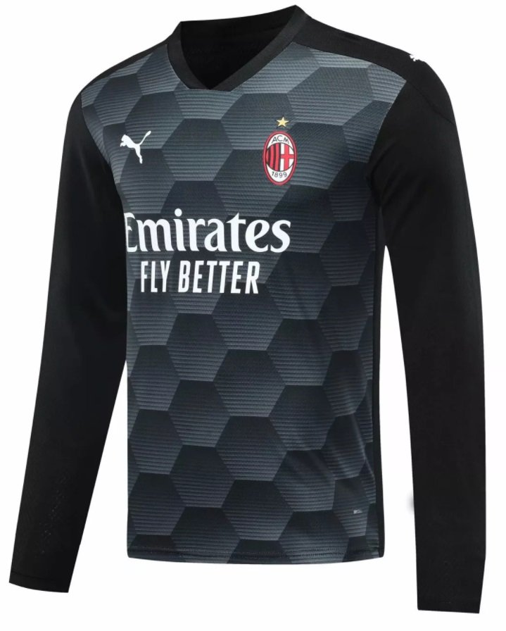 Camisa oficial Puma Milan 2020 2021 III Goleiro manga comprida